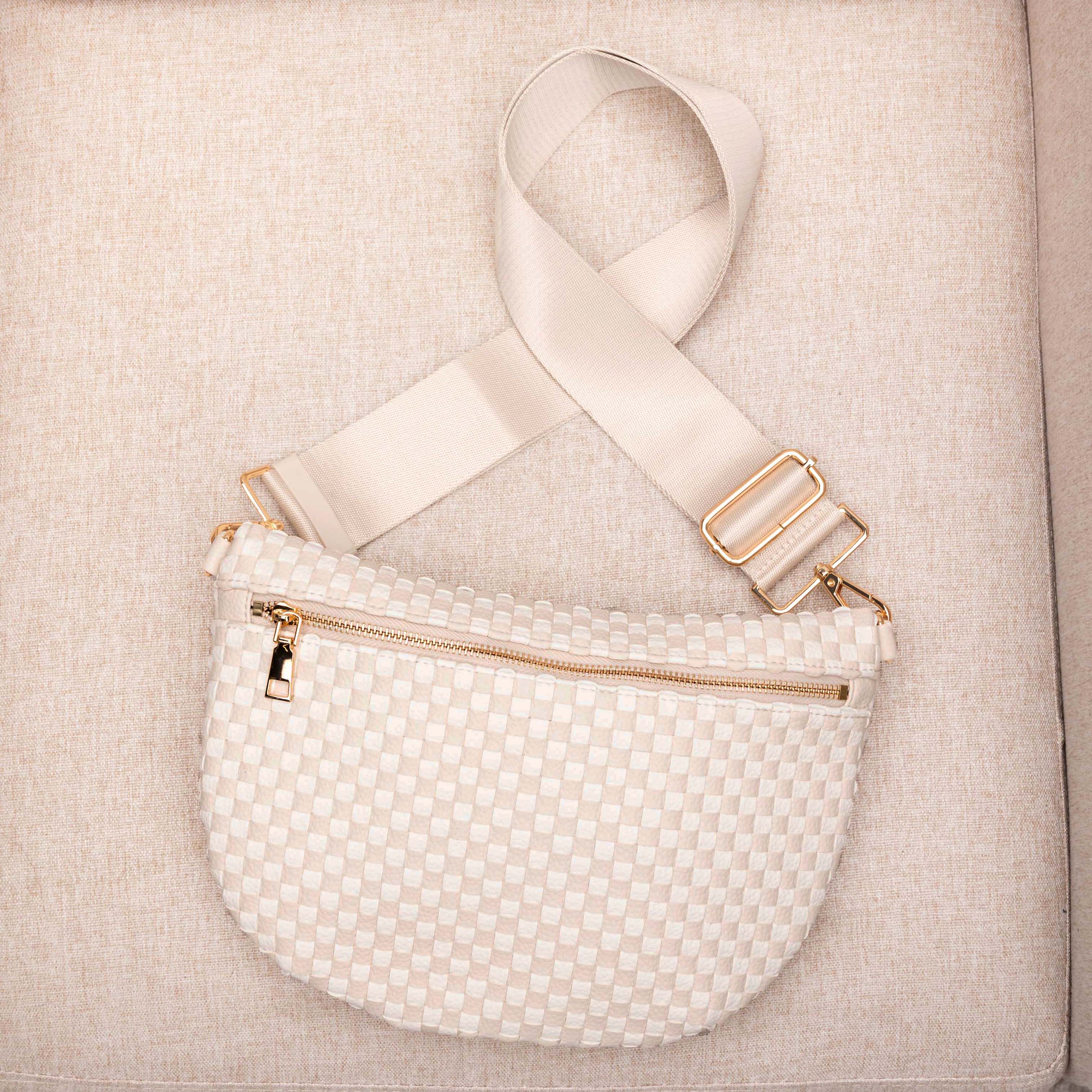Layla Woven Checkered Crossbody Sling Bag view 28 (bag) - layla woven bag, layla crossbody bag, layla c - shop at us.meeeshop