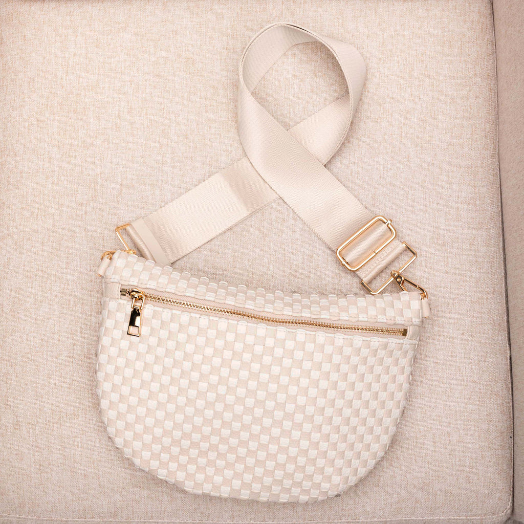 Layla Woven Checkered Crossbody Sling Bag view 28 (bag) - layla woven bag, layla crossbody bag, layla c - shop at us.meeeshop