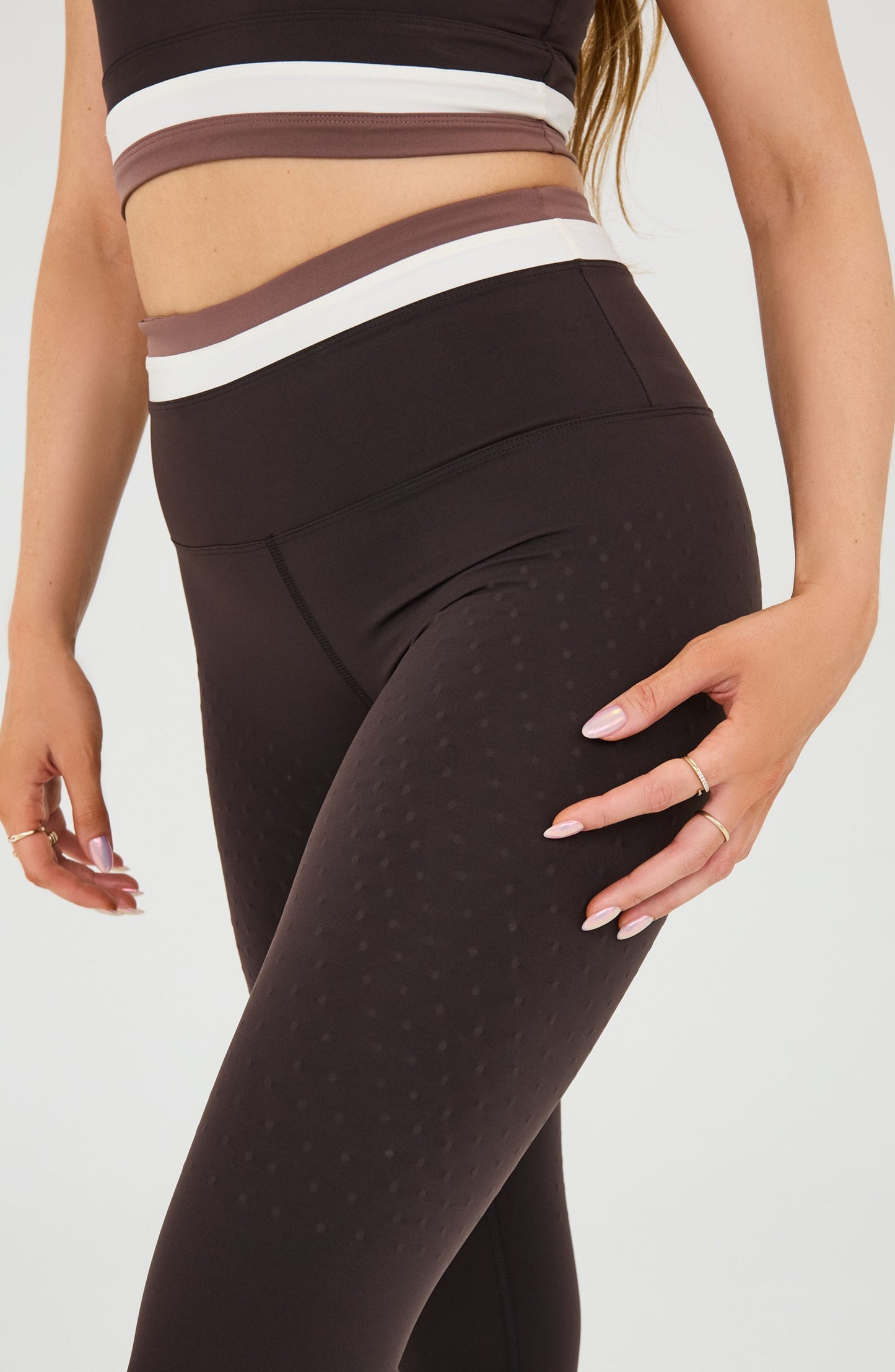 Le Monde Leggings in Java / Ivory / Cappuccino view 6 - Haute Monde Leggings (bottom)
