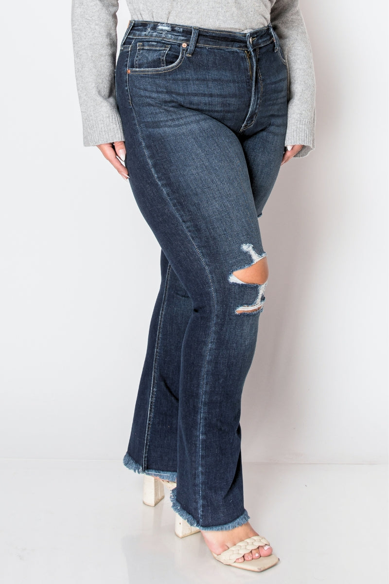 Leah plus High Rise Western Boot Jeans view 5 - High-Waisted - Jeans Boot (bottom)