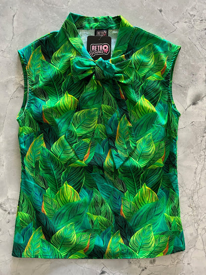 Leaves Bow Top in M view 3