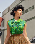 Leaves Bow Top XS (top) - bow top, leaves bow top - shop at us.meeeshop