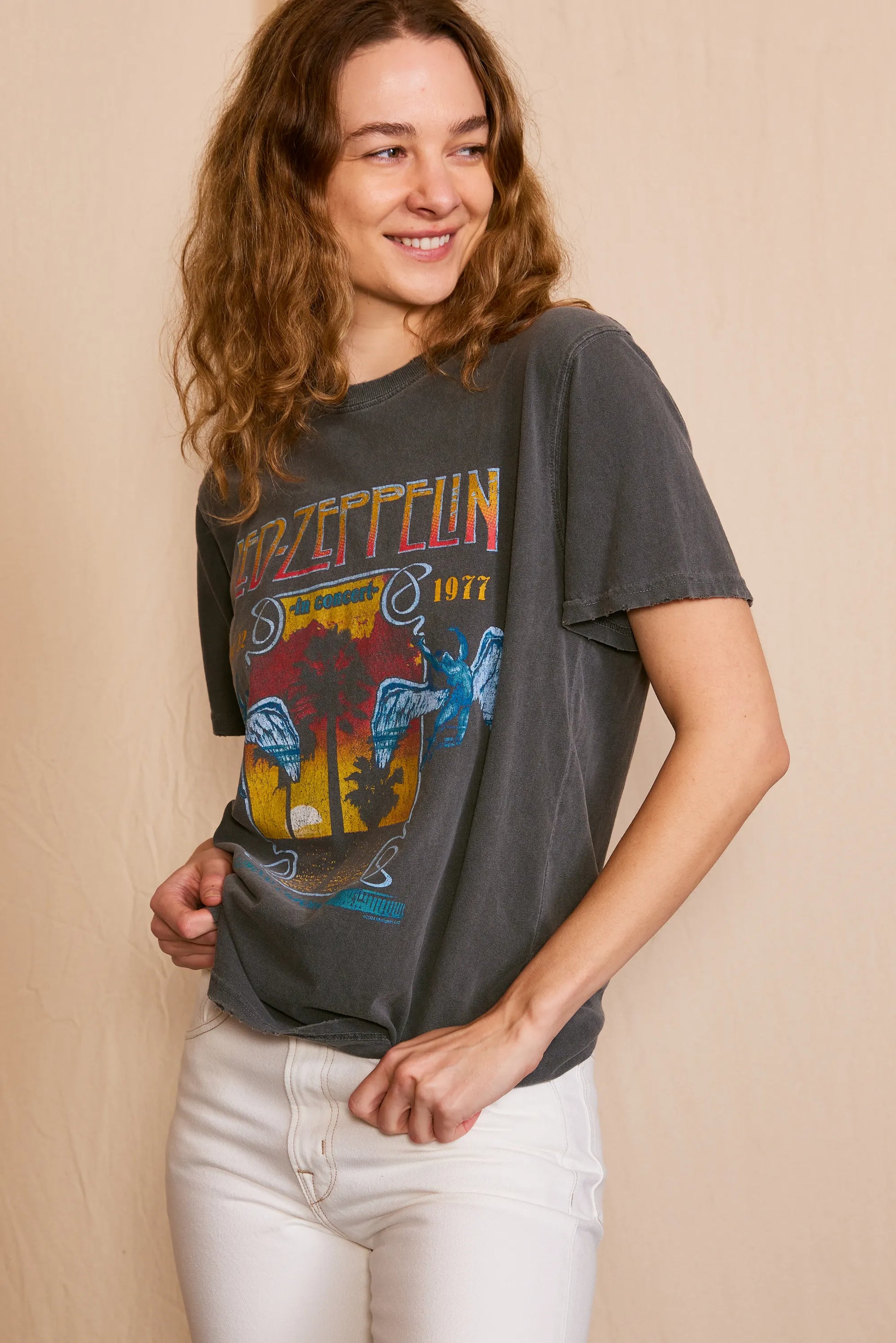 Led Zeppelin Inglewood Sunkissed Gray Tee in XL view 5 - Led Zeppelin Tee Shirts (top)