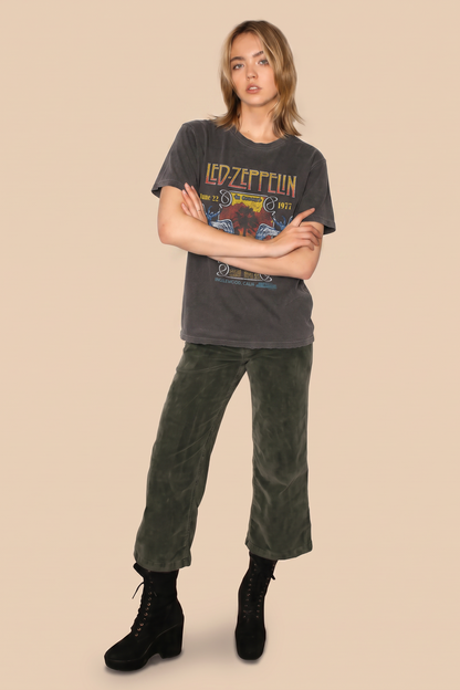 Led Zeppelin Inglewood Sunkissed Gray Tee in XS - Led Zeppelin 1 Songs (top)