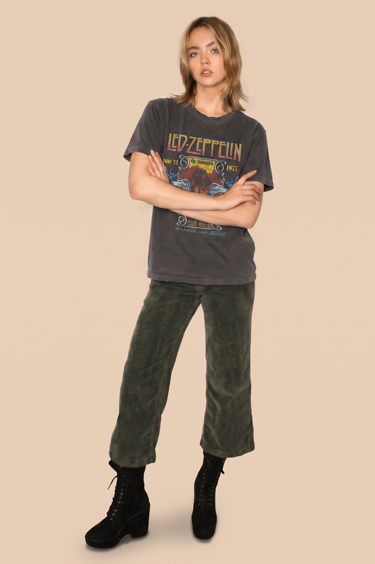 Led Zeppelin Inglewood Sunkissed Gray Tee in XS - Led Zeppelin 1 Songs (top)