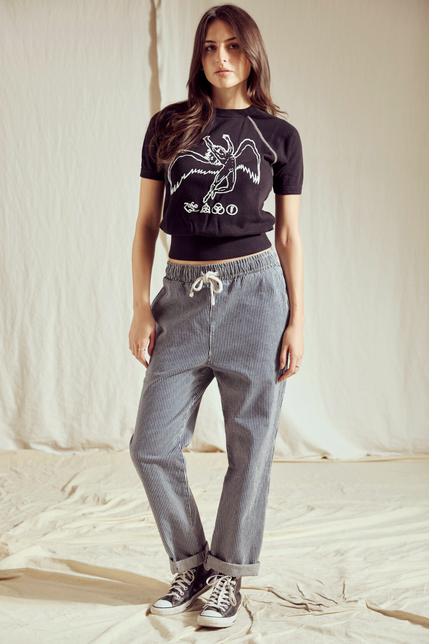 Led Zeppelin Short Sleeve Icarus Raglan M view 3 (bottom) - led zeppelin raglan shirt, led zeppelin rag - shop at us.meeeshop