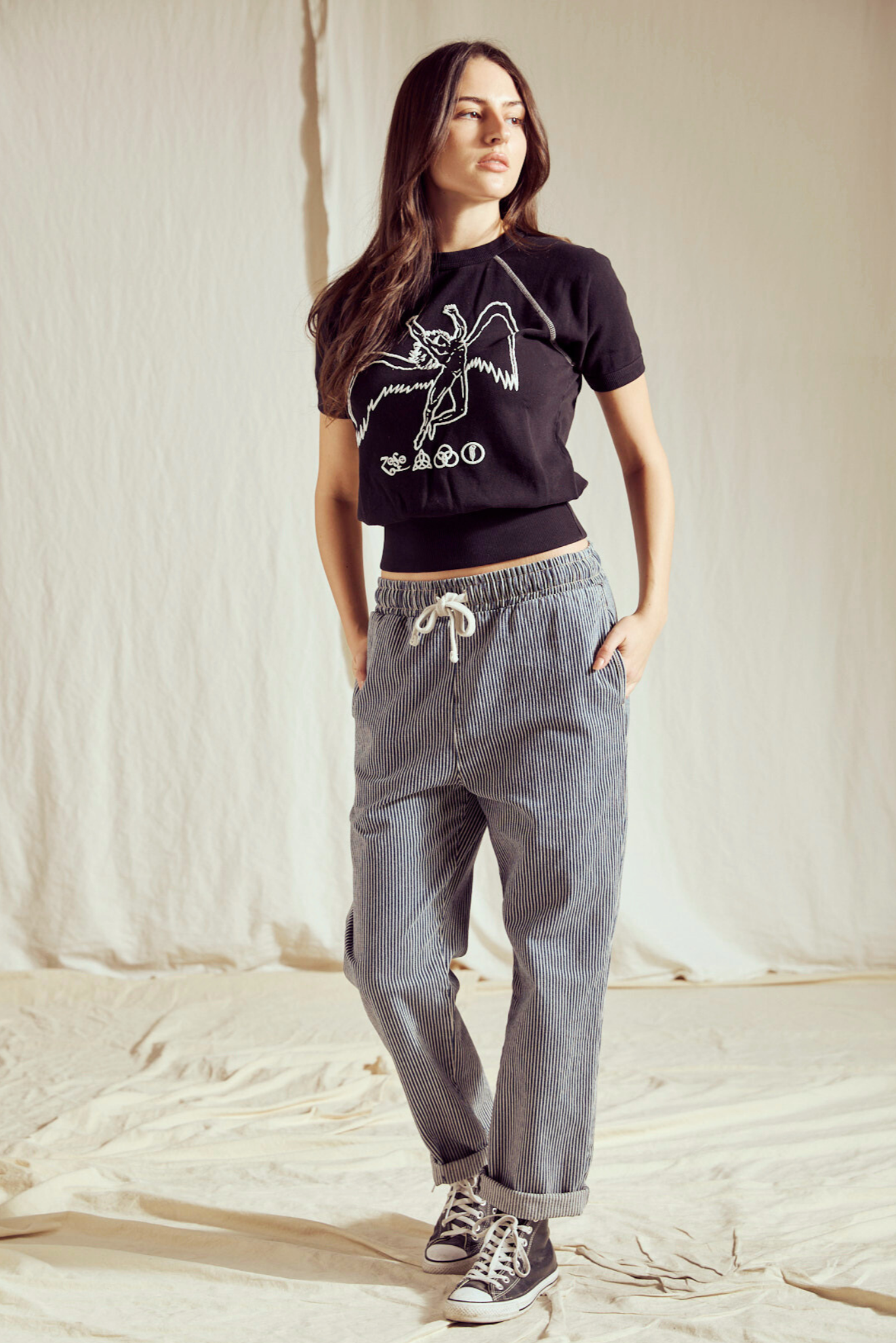 Led Zeppelin Short Sleeve Icarus Raglan L view 4 (bottom) - led zeppelin raglan shirt, led zeppelin rag - shop at us.meeeshop