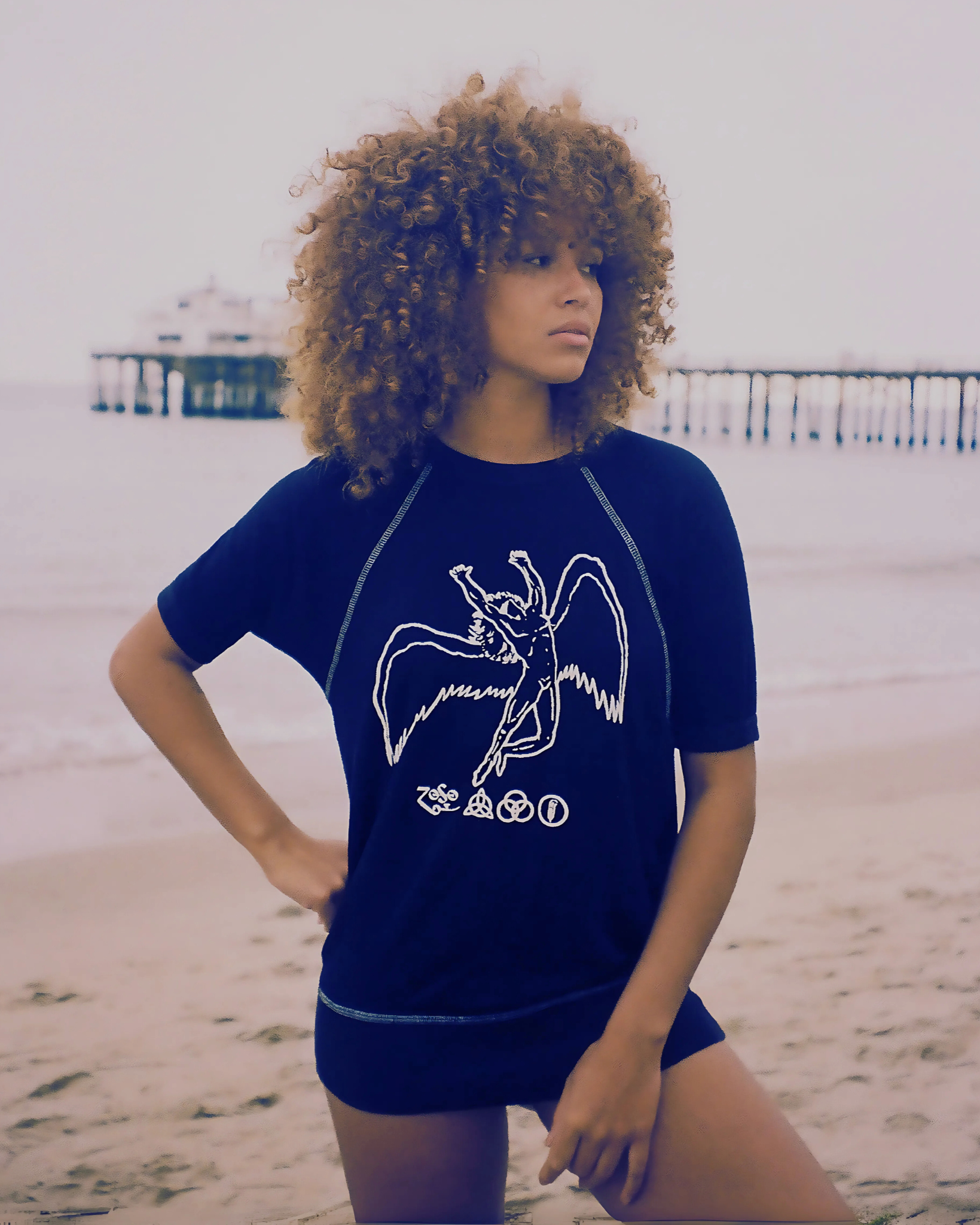 Led Zeppelin Short Sleeve Icarus Raglan view 6 (bottom) - led zeppelin raglan shirt, led zeppelin ragla - shop at us.meeeshop