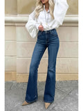 Leilani Tummy Control High Rise Holly Flare Jeans 1 (24) (bottom) - flare jeans, holly flare jeans - shop at us.meeeshop