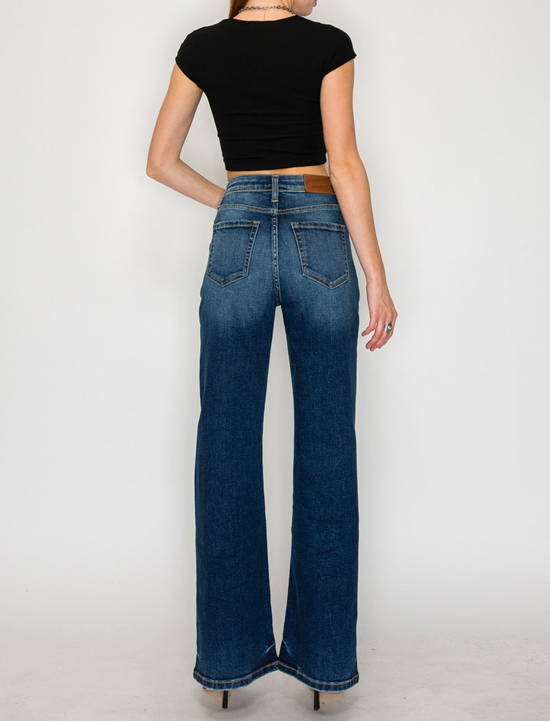 Leilani Tummy Control High Rise Holly Flare Jeans view 10 - High-Waisted (bottom)