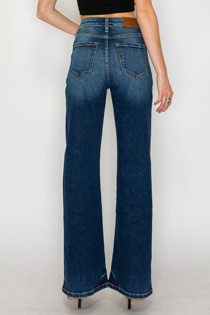 Leilani Tummy Control High Rise Holly Flare Jeans in 7 (27) view 4 - High-Waisted (bottom)