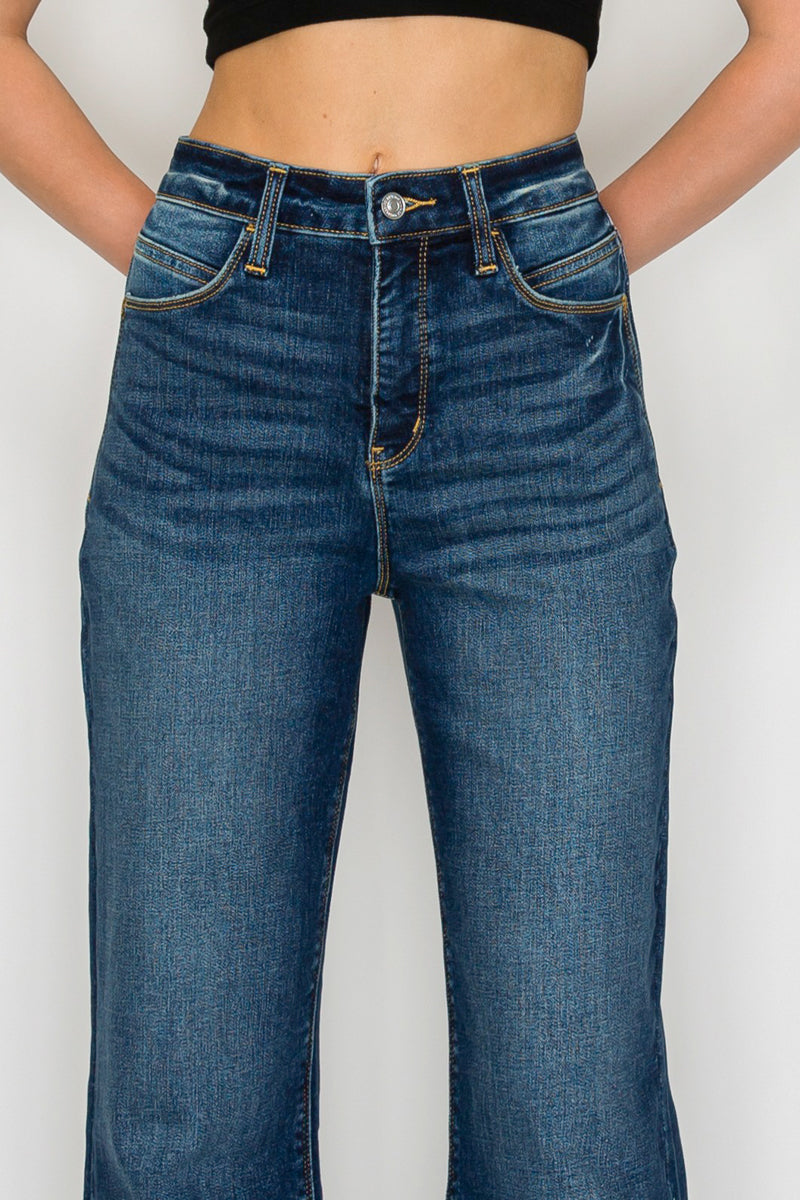 Leilani Tummy Control High Rise Holly Flare Jeans in 9 (28) view 5 - High-Waisted (bottom)