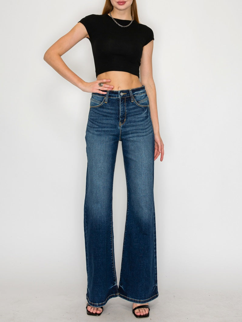 Leilani Tummy Control High Rise Holly Flare Jeans in 15 (31) view 8 - High-Waisted (bottom)