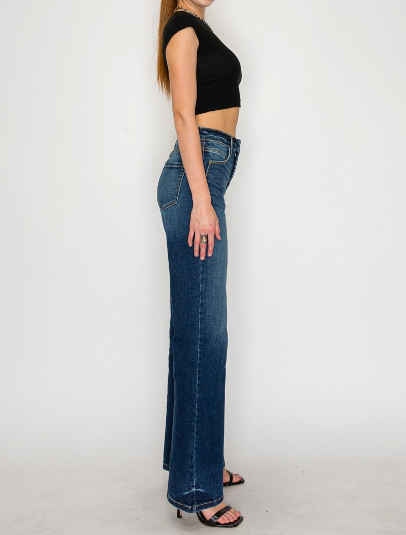 Leilani Tummy Control High Rise Holly Flare Jeans view 9 - High-Waisted (bottom)