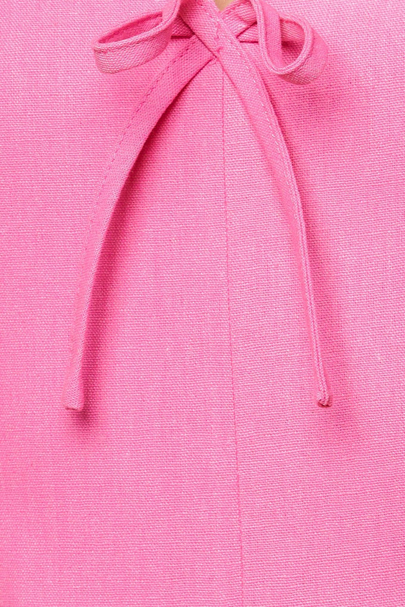 Let the Light Pink Woven Midi Dress view 8