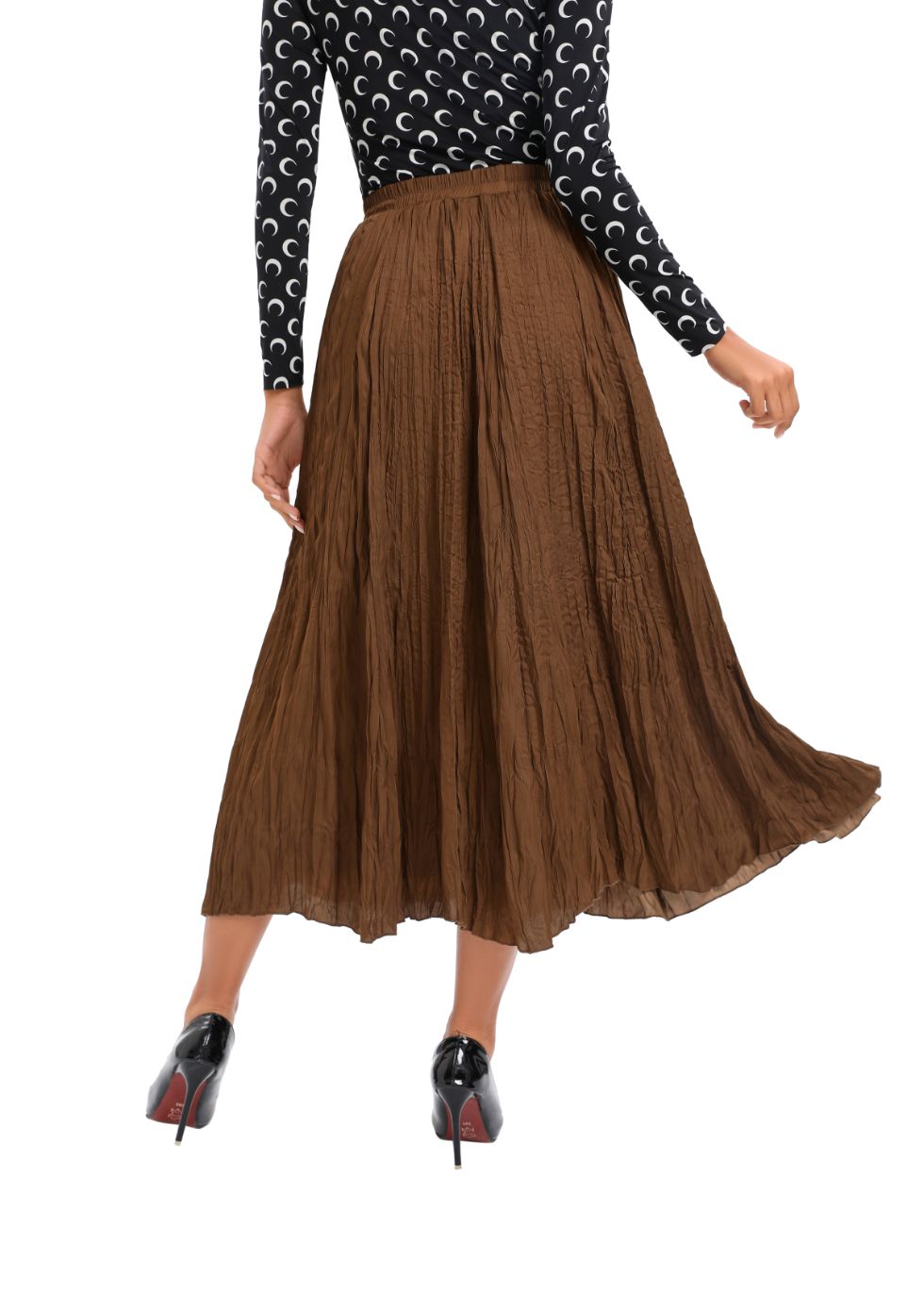 Lightweight Wrinkle Midi Skirt (one Size) view 11 - Lightweight Crinkle Skirt (dress)