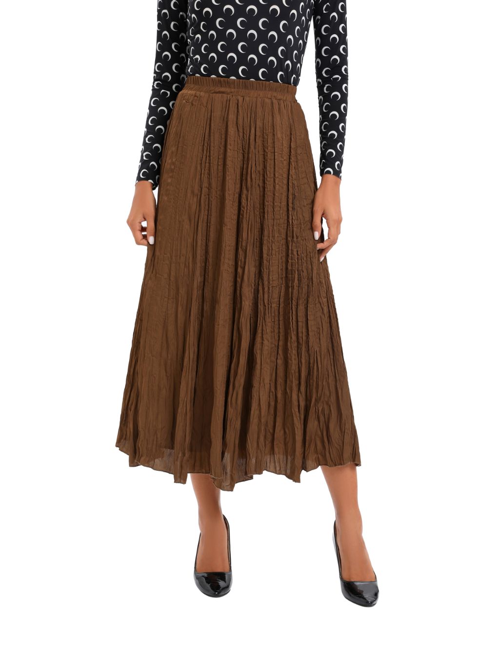 Lightweight Wrinkle Midi Skirt (one Size) view 12 - Lightweight Crinkle Skirt (dress)