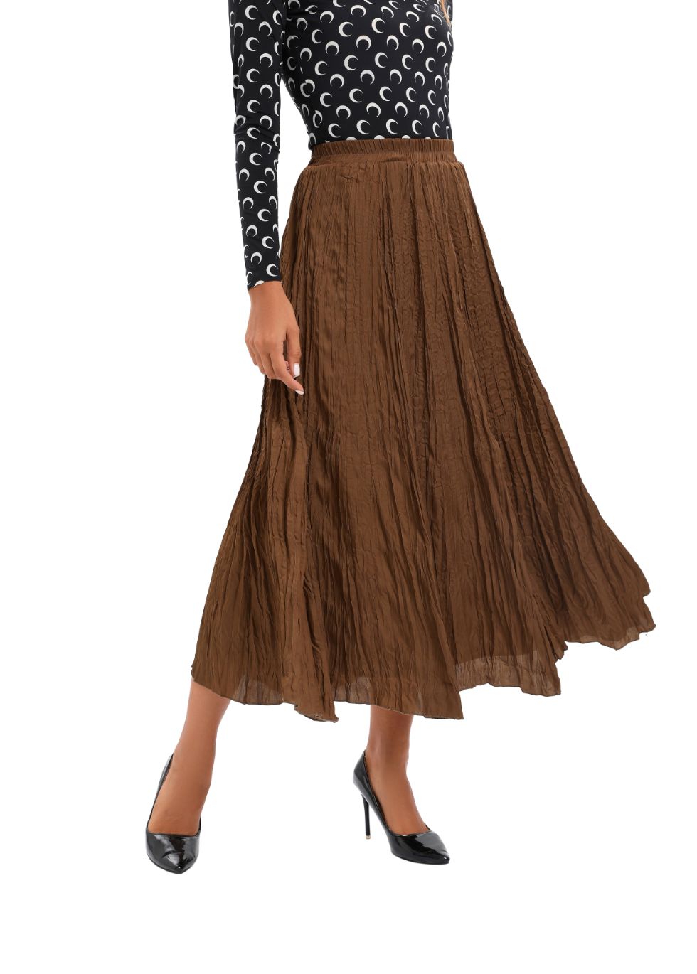 Lightweight Wrinkle Midi Skirt (one Size) view 14 - Lightweight Crinkle Skirt (dress)