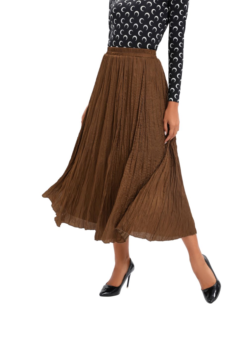 Lightweight Wrinkle Midi Skirt (one Size) view 15 - Lightweight Crinkle Skirt (dress)