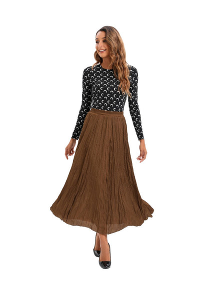 Lightweight Wrinkle Midi Skirt (one Size) view 16 - Lightweight Crinkle Skirt (dress)