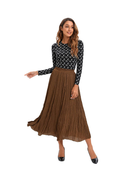Lightweight Wrinkle Midi Skirt (one Size) view 17 - Lightweight Crinkle Skirt (dress)