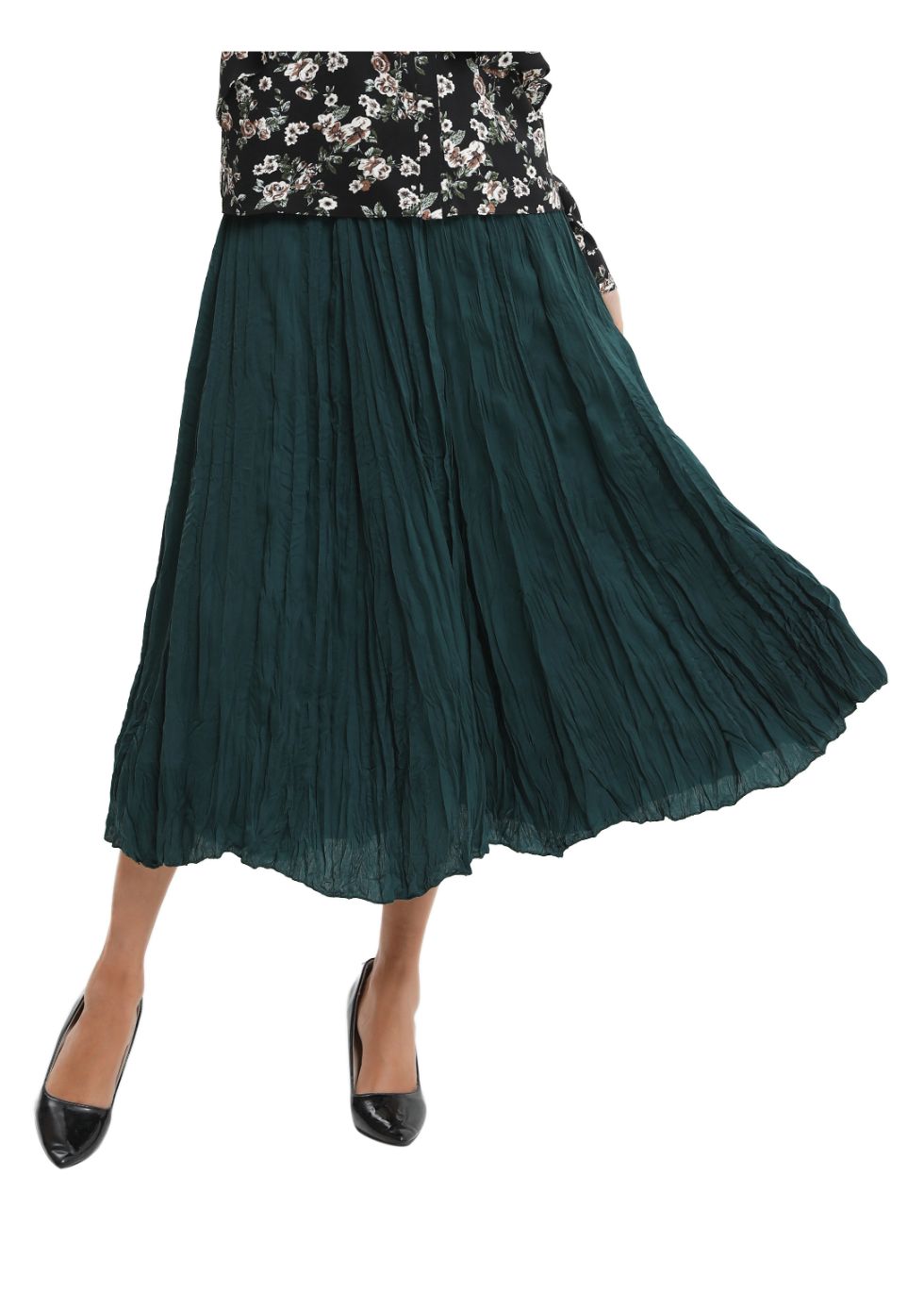 Lightweight Wrinkle Midi Skirt (one Size) view 6 - Lightweight Crinkle Skirt (dress)