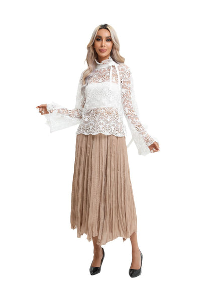 Lightweight Wrinkle Midi Skirt (one Size) view 9 - Lightweight Crinkle Skirt (dress)
