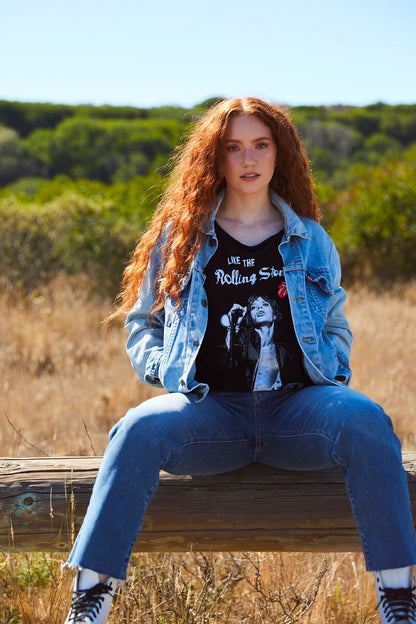 Like the Rolling Stones Tee in Black view 4 (top)