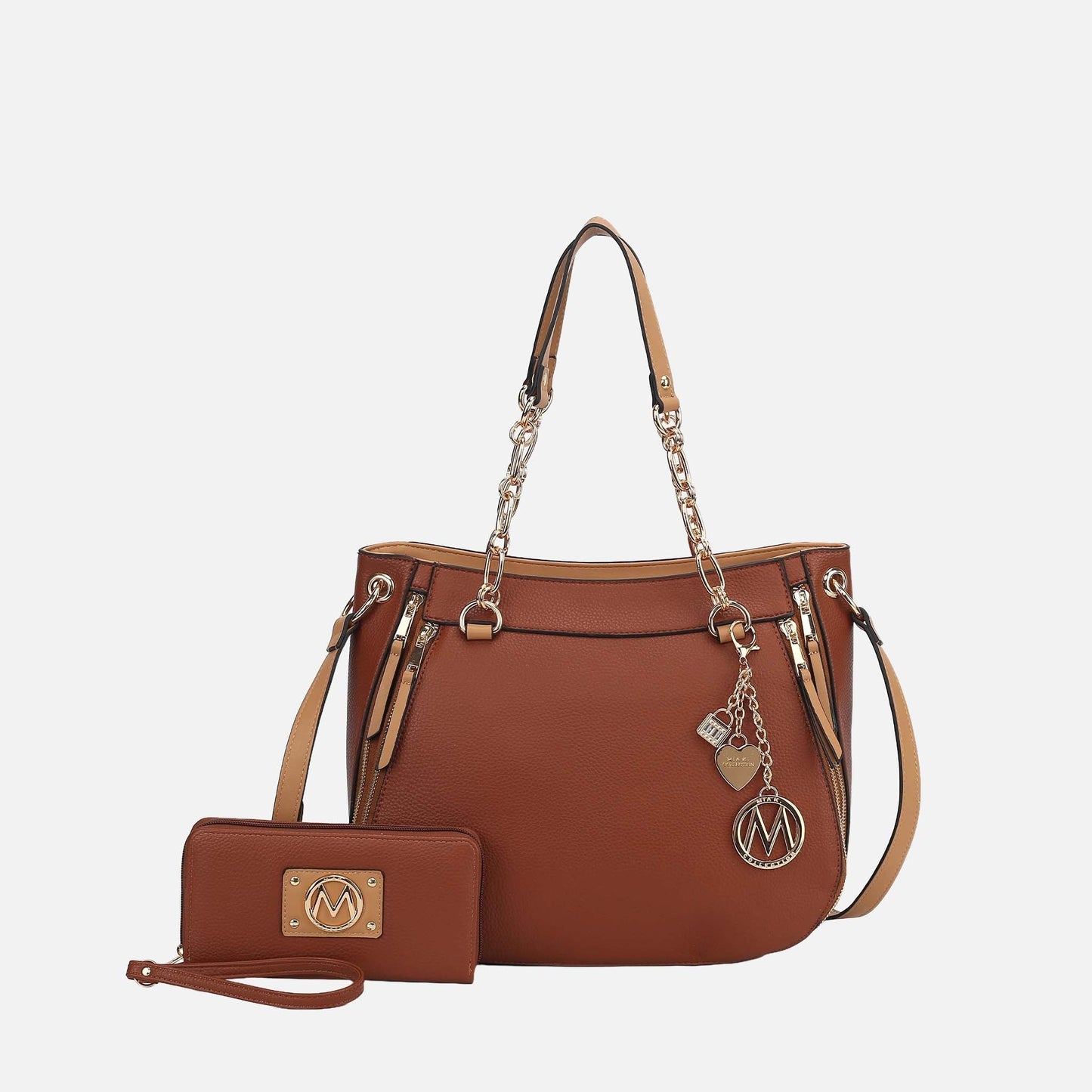 Lina Shoulder Bag and Wallet Set in Denim Coffee view 16 - Lena Shoulder Bag Kate Spade (one-piece)