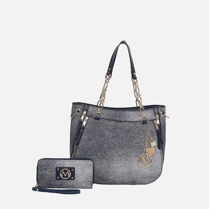 Lina Shoulder Bag and Wallet Set in Denim Khaki view 18 - Lena Shoulder Bag Kate Spade (one-piece)