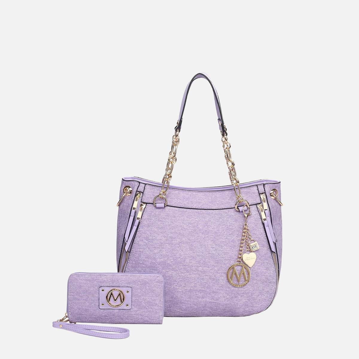 Lina Shoulder Bag and Wallet Set in Denim Lavender view 19 - Lena Shoulder Bag Kate Spade (one-piece)