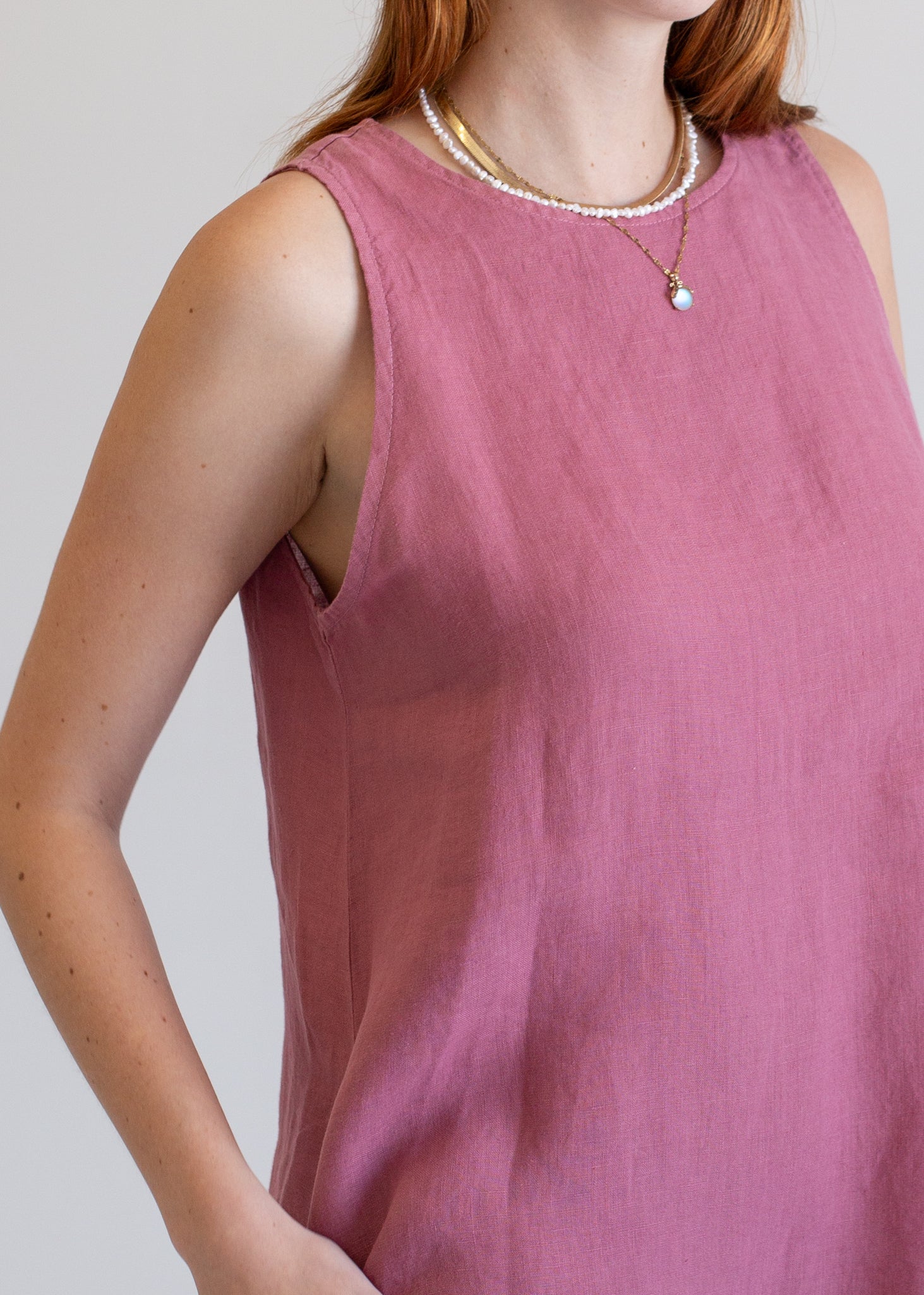 Linen Mini Dress in XS view 5 - Linen Mini Dress Women