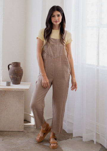 Linen Overall - MeeeShop Women's Fashion