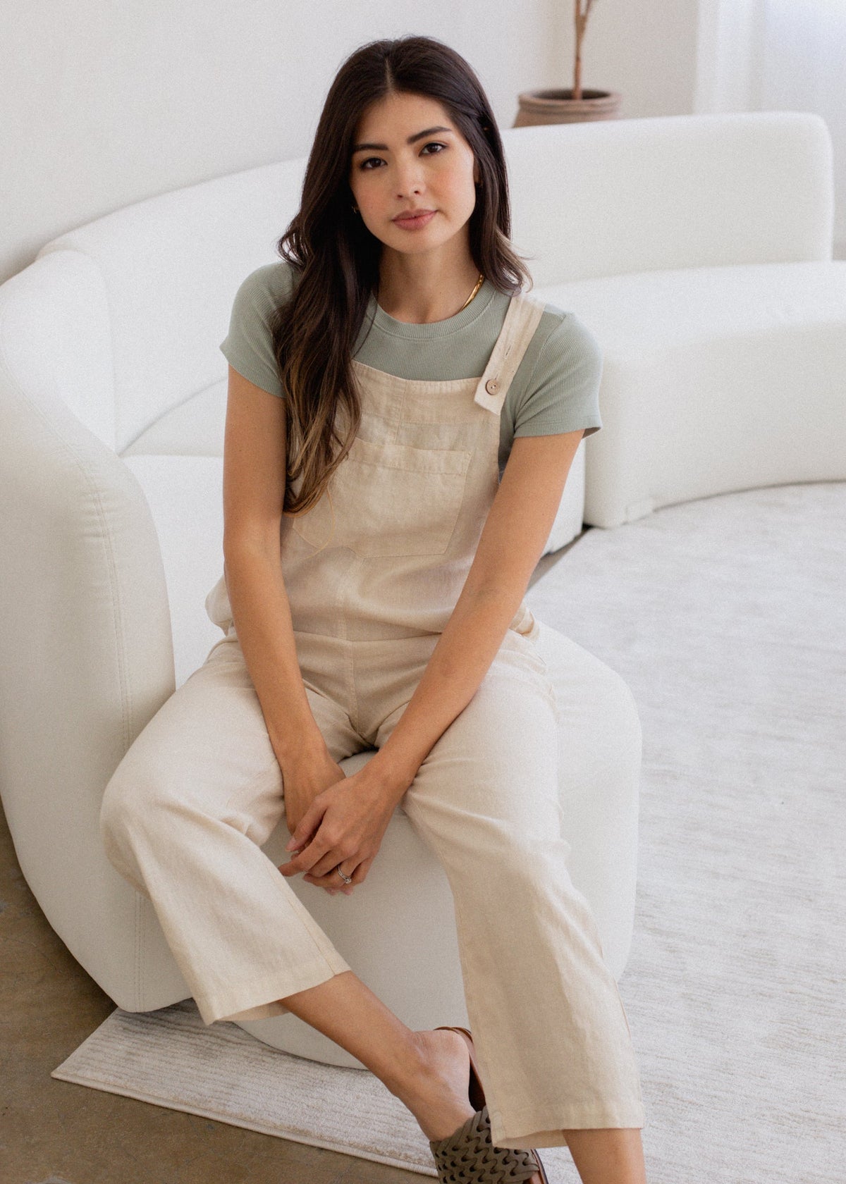 Linen Overall - MeeeShop Women's Fashion