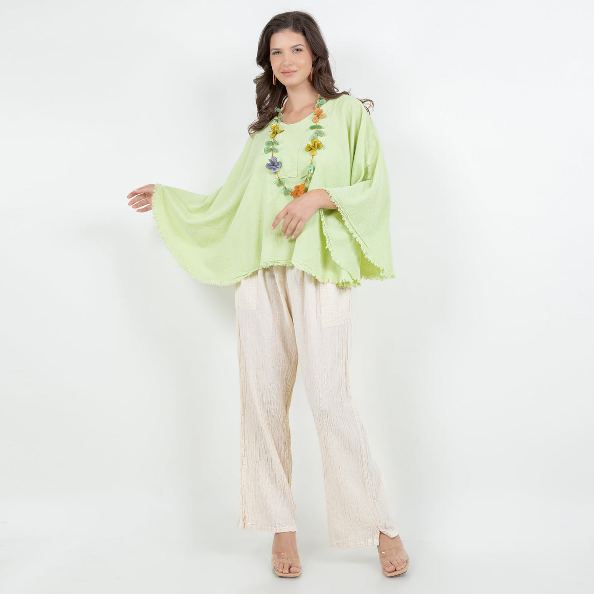 Lisa Cotton Gauze Pants with Pockets - MeeeShop Women's Fashion
