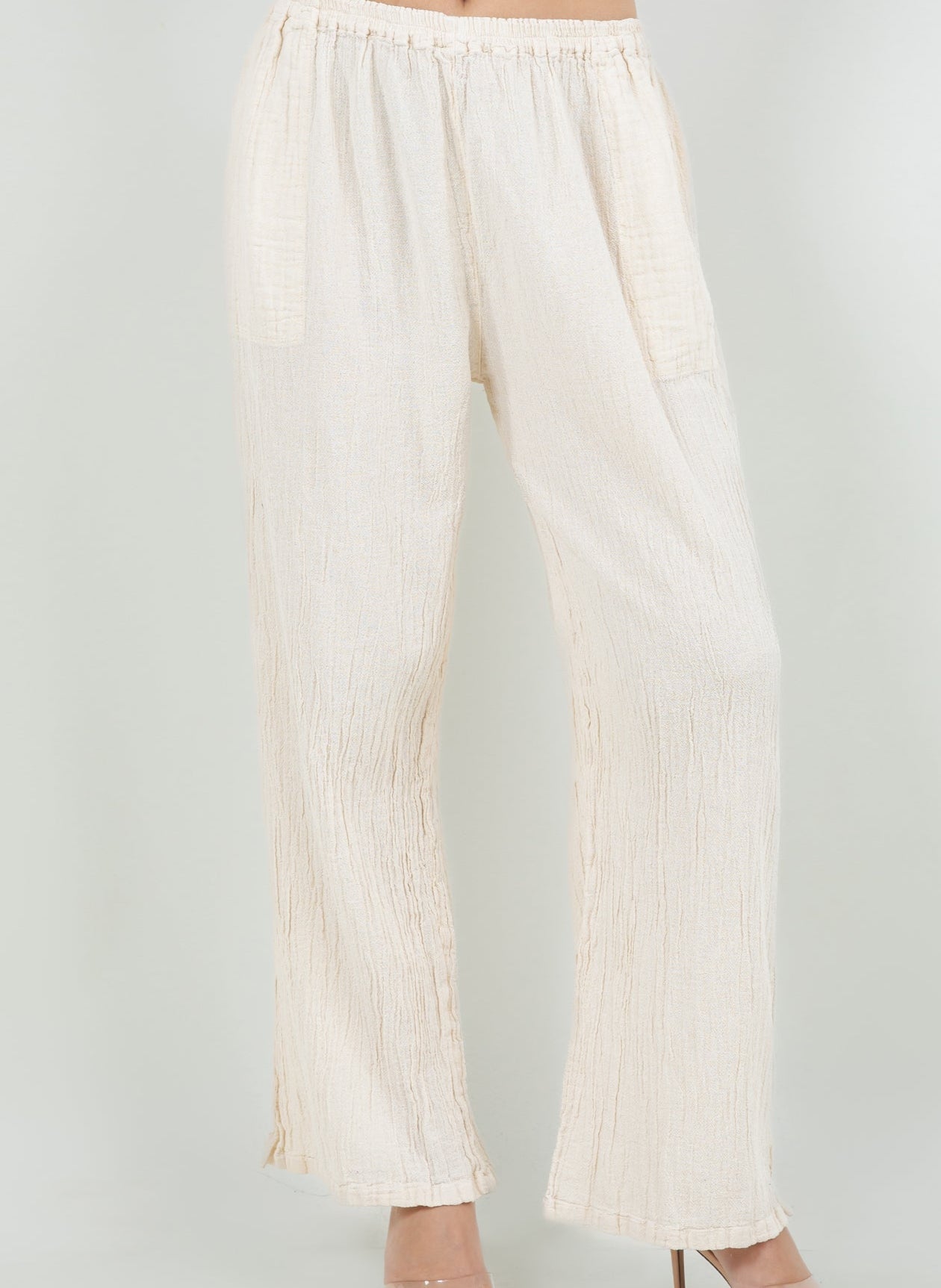 Lisa Cotton Gauze Pants with Pockets in 0 (XS/S) view 2 - Lisa Pockets (bottom)