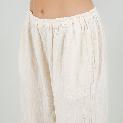 Lisa Cotton Gauze Pants with Pockets in 0 (XS/S) view 3 - Lisa Pockets (bottom)