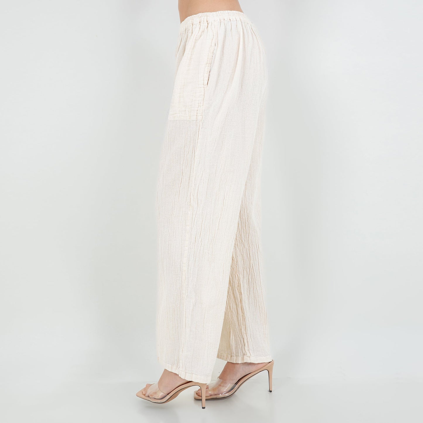 Lisa Cotton Gauze Pants with Pockets in 0 (XS/S) view 5 - Lisa Pockets (bottom)