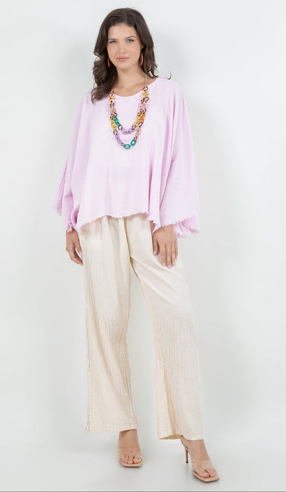 Lisa Cotton Gauze Pants with Pockets in 0 (XS/S) view 6 - Lisa Pockets (bottom)