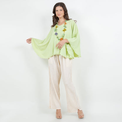 Lisa Cotton Gauze Pants with Pockets in 0 (XS/S) view 7 - Lisa Pockets (bottom)