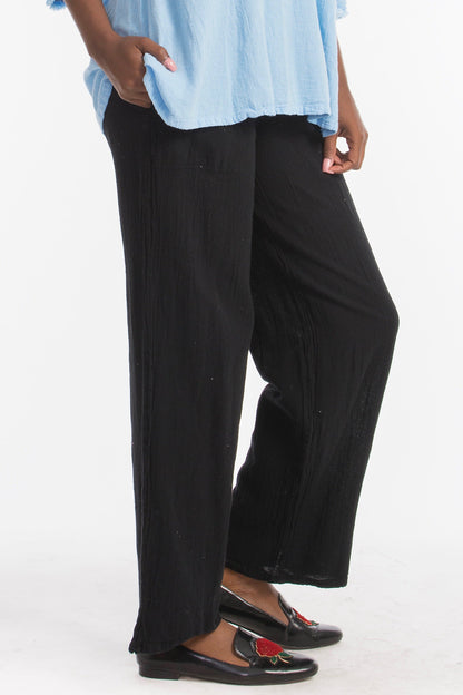 Lisa Cotton Gauze Pants with Pockets in 1 (S/M) view 9 - Lisa Pockets (bottom)
