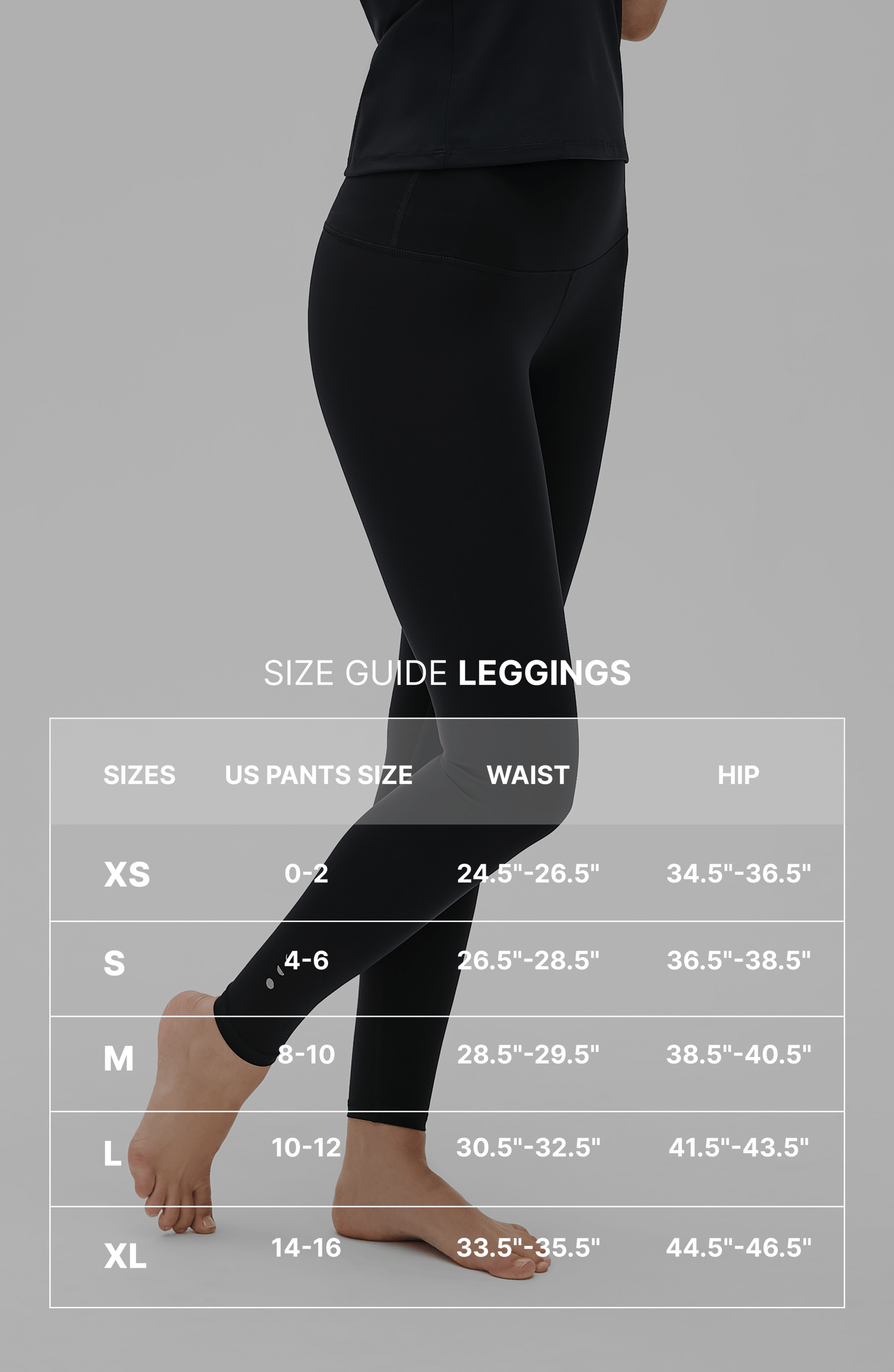 Lisse Compression Leggings in Black / Noir view 8 - Athelisse (bottom)