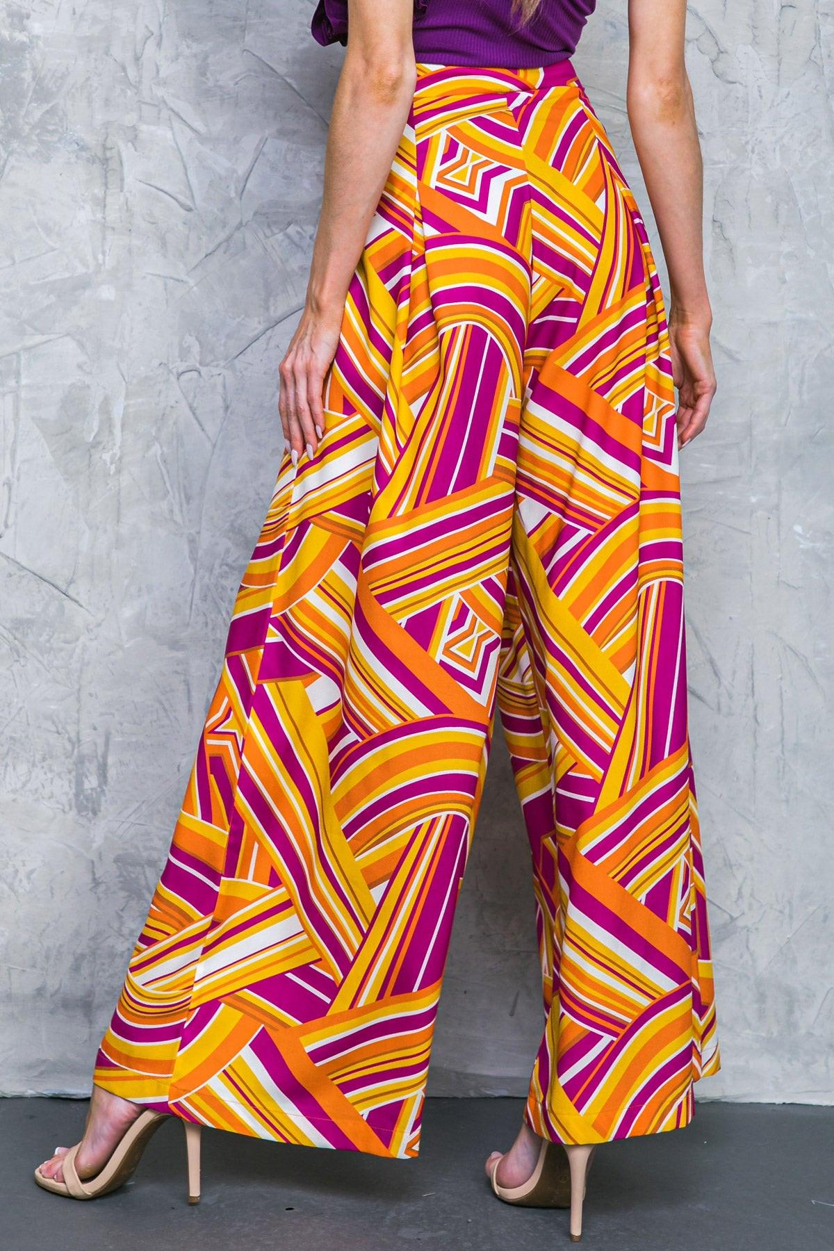 Lively Cham Woven Pants in RUST BERRY view 2 (bottom)
