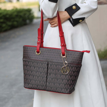 Lori Signature Tote Bag in Black view 2 - Bag Tote