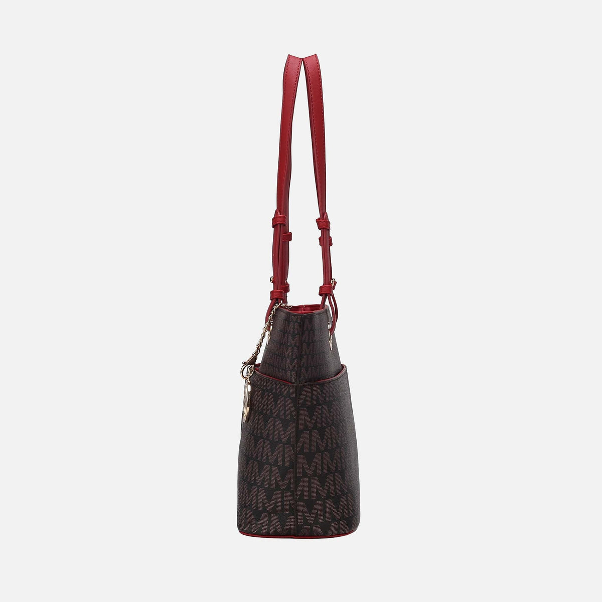 Lori Signature Tote Bag in Burgundy view 4 - Bag Tote