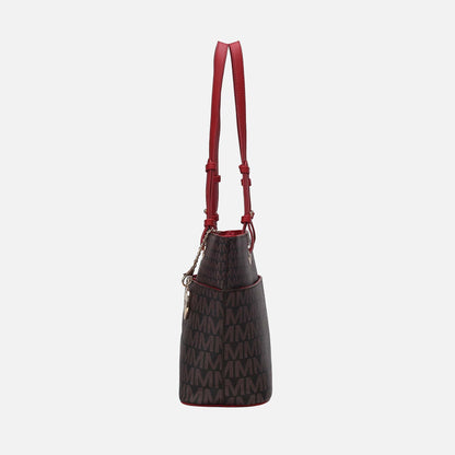 Lori Signature Tote Bag in Burgundy view 4 - Bag Tote