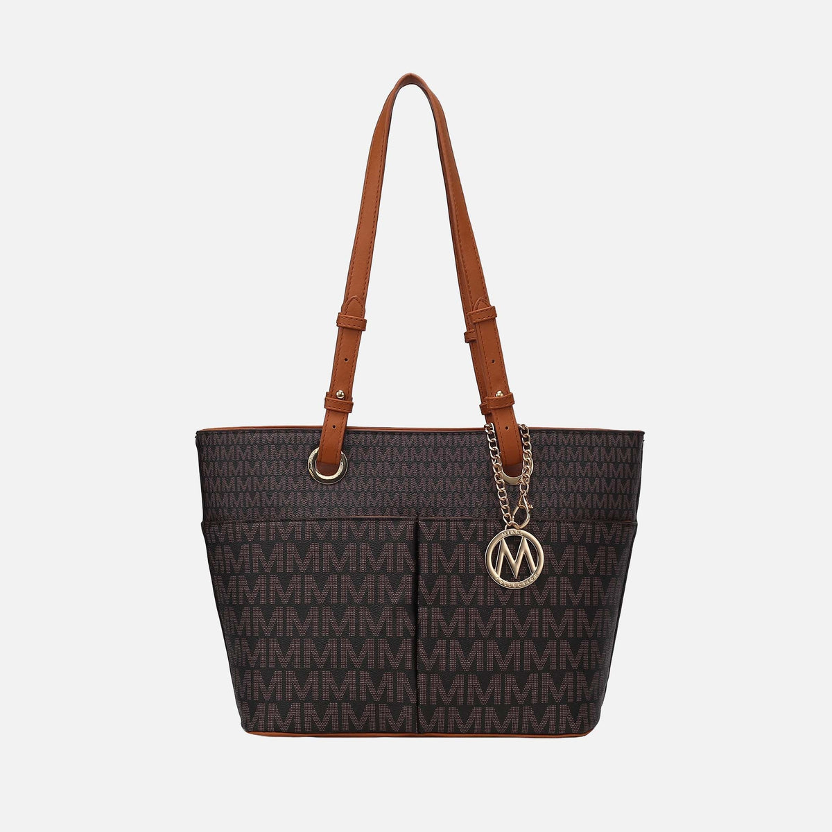 Lori Signature Tote Bag in Tan view 8 - Bag Tote