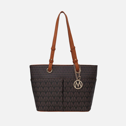 Lori Signature Tote Bag in Tan view 8 - Bag Tote