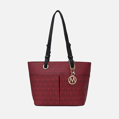 Lori Signature Tote Bag in White view 9 - Bag Tote