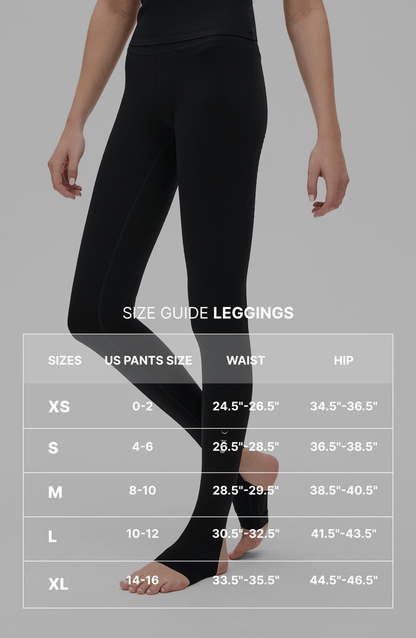 L'original Lymphatic Stirrup Leggings in Black / Noir view 9 - L Original Lymphatic Leggings (bottom)
